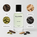 kluvon dark timber duftnoter oud kardemomme sandeltrae tonkaboenne