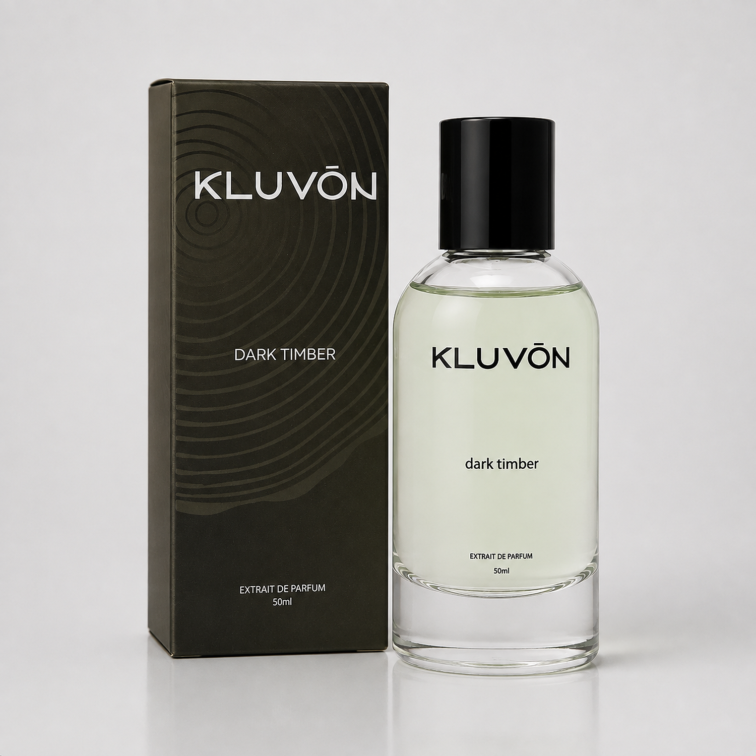 kluvon dark timber flaske og aeske